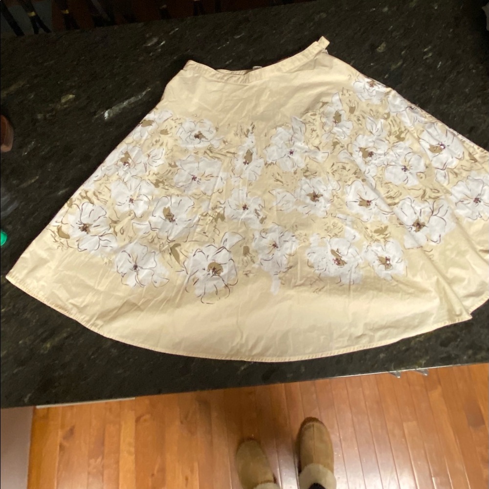 Floral A-line skirt, Size 12,